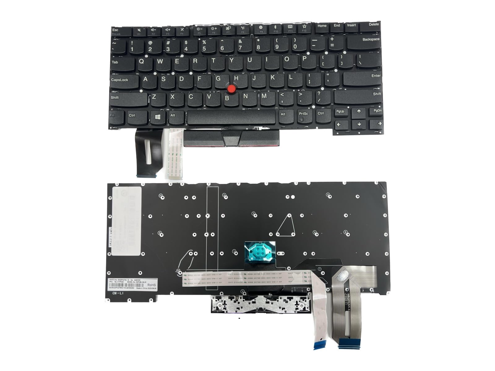 LIXSUNTEK Replacement US Keyboard for Lenovo ThinkPad T490S T495S T14S P1 X1 Ext