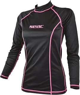Seac T-Sun Long Women's Protective Rash Guard Diving Shirt for Snorkeling and Swimming with Sun Protection