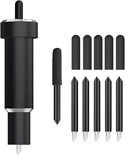 Deep Cut Blade for Maker 3/4/Maker/Explore 3/4/Air 2/Air/One/Venture,60° Deep Point Blade and Housing for Cutting Metallic/Genuine Leather, Craft/EVA Foam, Aluminum Foil, Magnetic Sheet,Etc