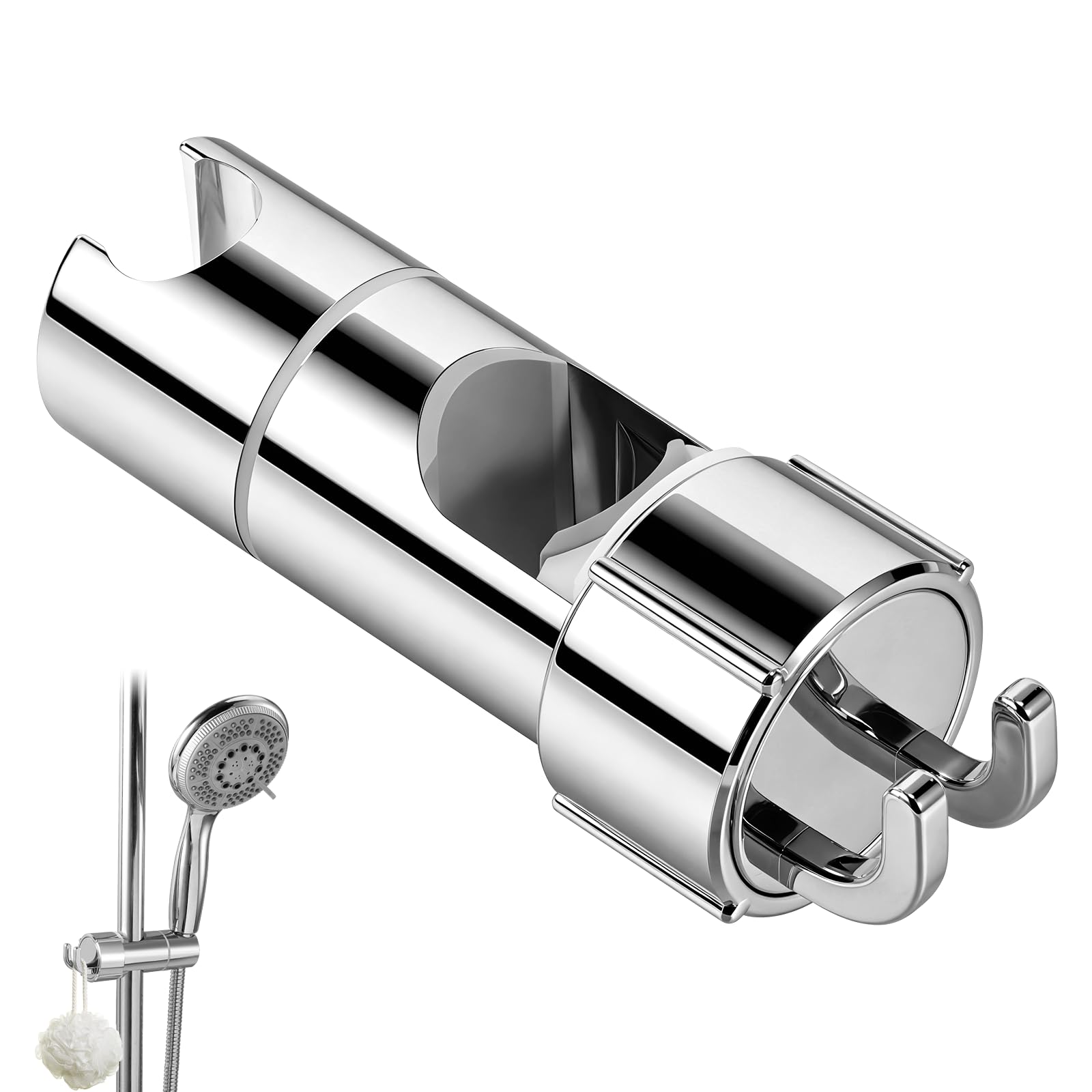 Blendura Adjustable Shower Head Holder, No-Drill Universal Holder Bracket | 18–2