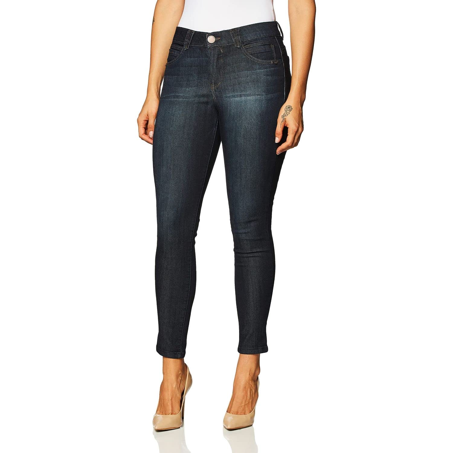 Democracy Women's Plus Size Straight Leg Jeans