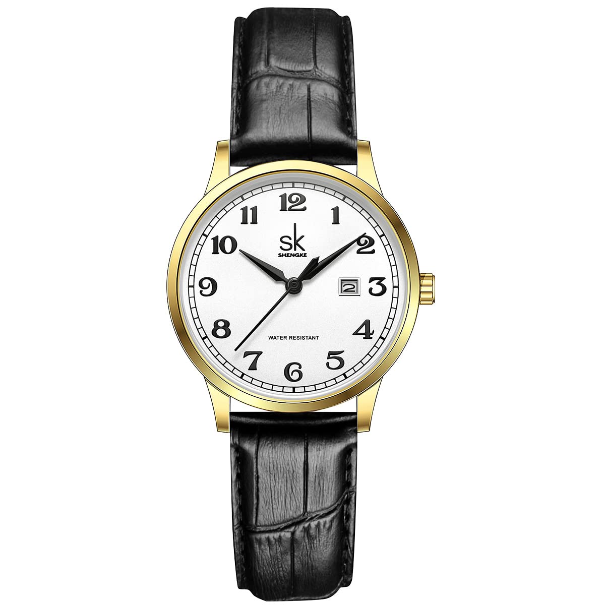 SHENGKE SK Klassische Business Damenuhren mit Edelstahlband und eleganter Damenu