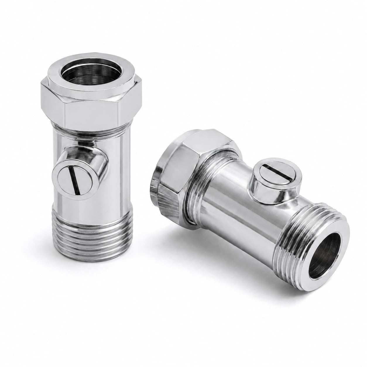 Pipestation Flat Faced Isolation Valve 15mm x 1/2 Inch BSP Male, Straight Compre