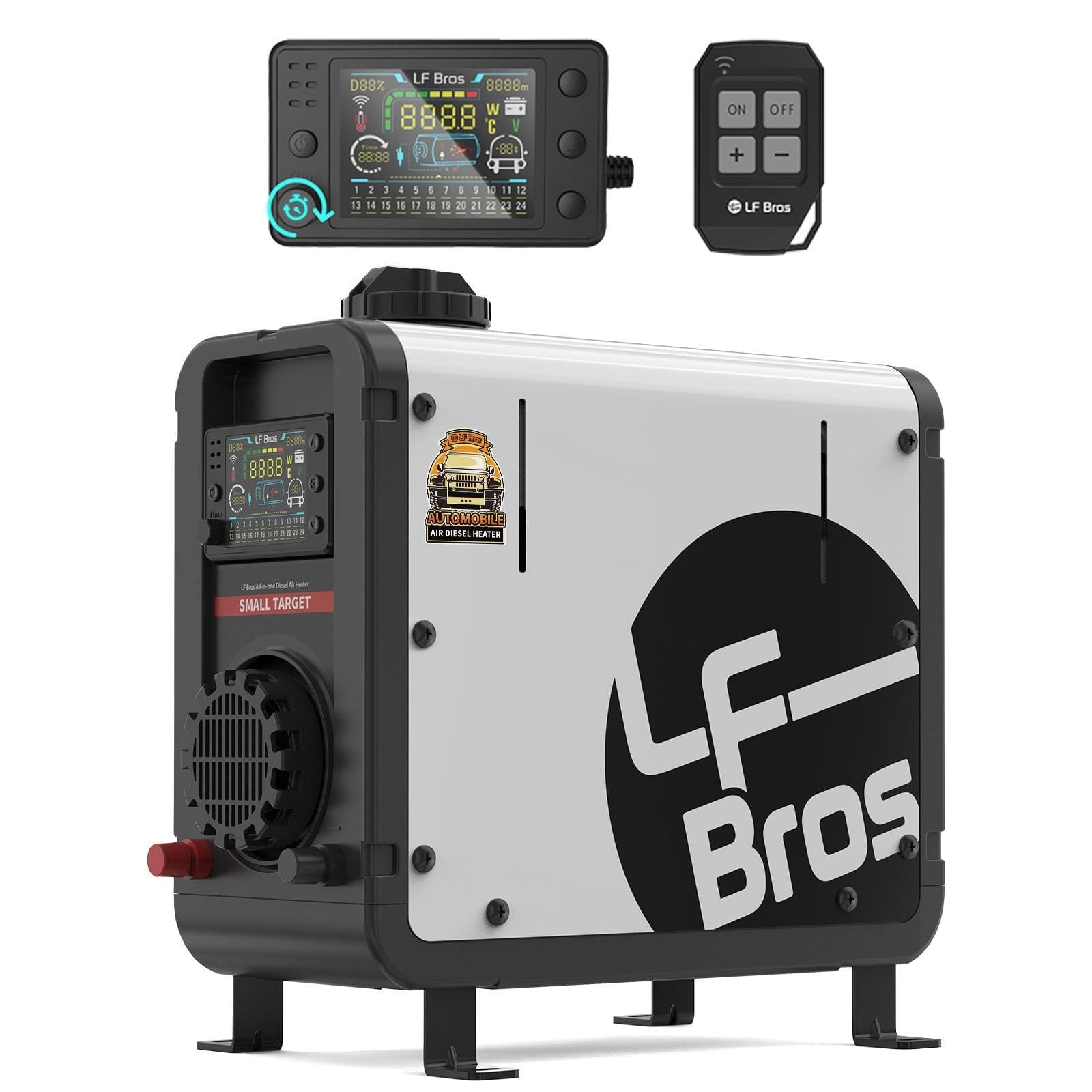 LF Bros 5KW Diesel Heater, Compact 12V/24V/110V Air Heater | 4,700–17,000 BTU He