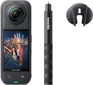 Insta360 X5 Get-Set Bundle - Waterproof 8K 360° Action Camera, Leading Low Light, Invisible Selfie Stick Effect, Rugged and Replaceable Lens, 3-Hour Battery, Built-in Wind Guard, Stabilization