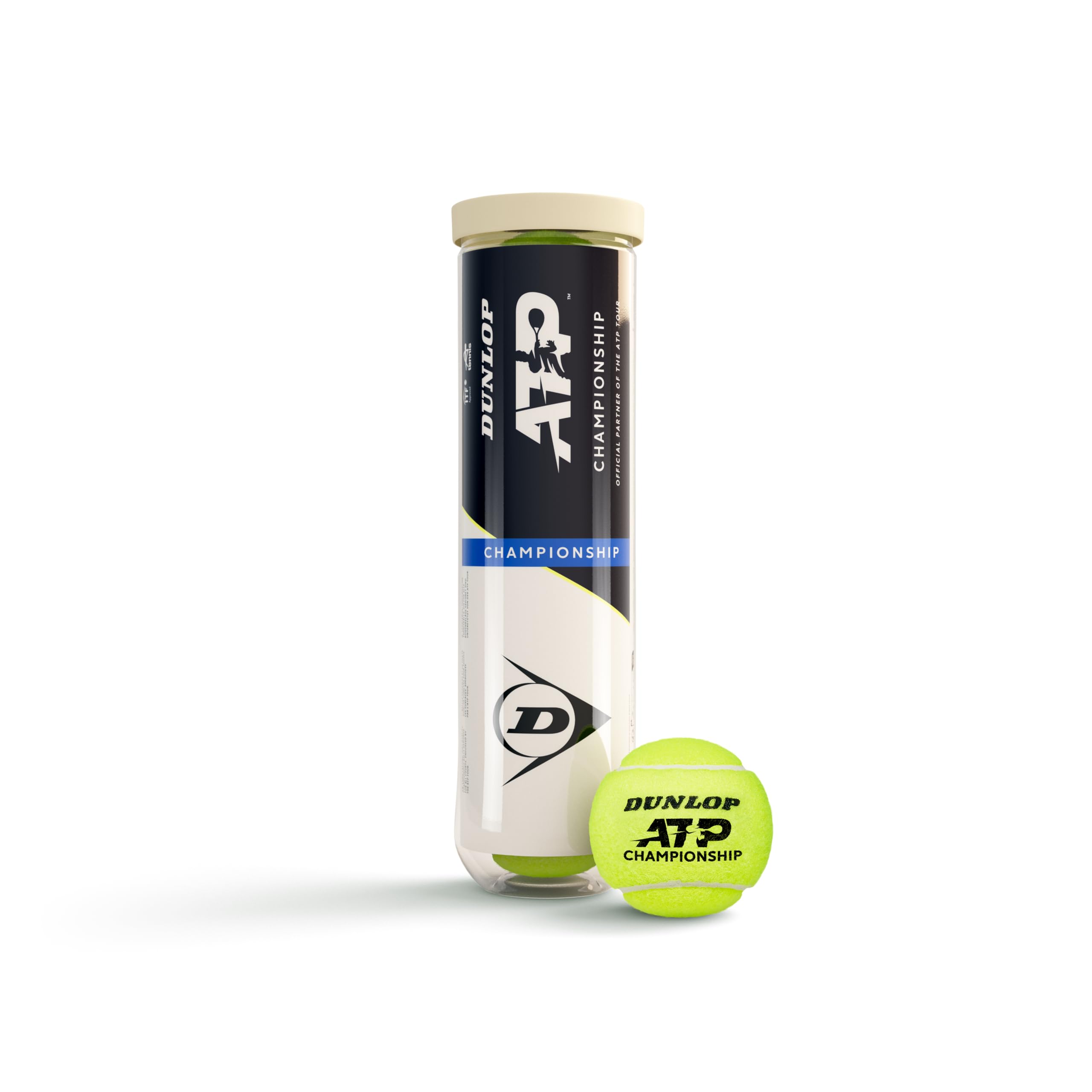 Dunlop Tennis Balls ATP Championship | ATP recommended | ITF approved | rubber c