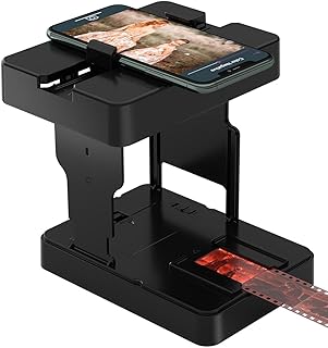 Digitpro Mobile 35mm Film and Slide Scanner, Portable Smartphone Negative Digitizer with LED Backlight, Foldable Photo Converter Converts Old B&W and Color Slides to Digital Photos