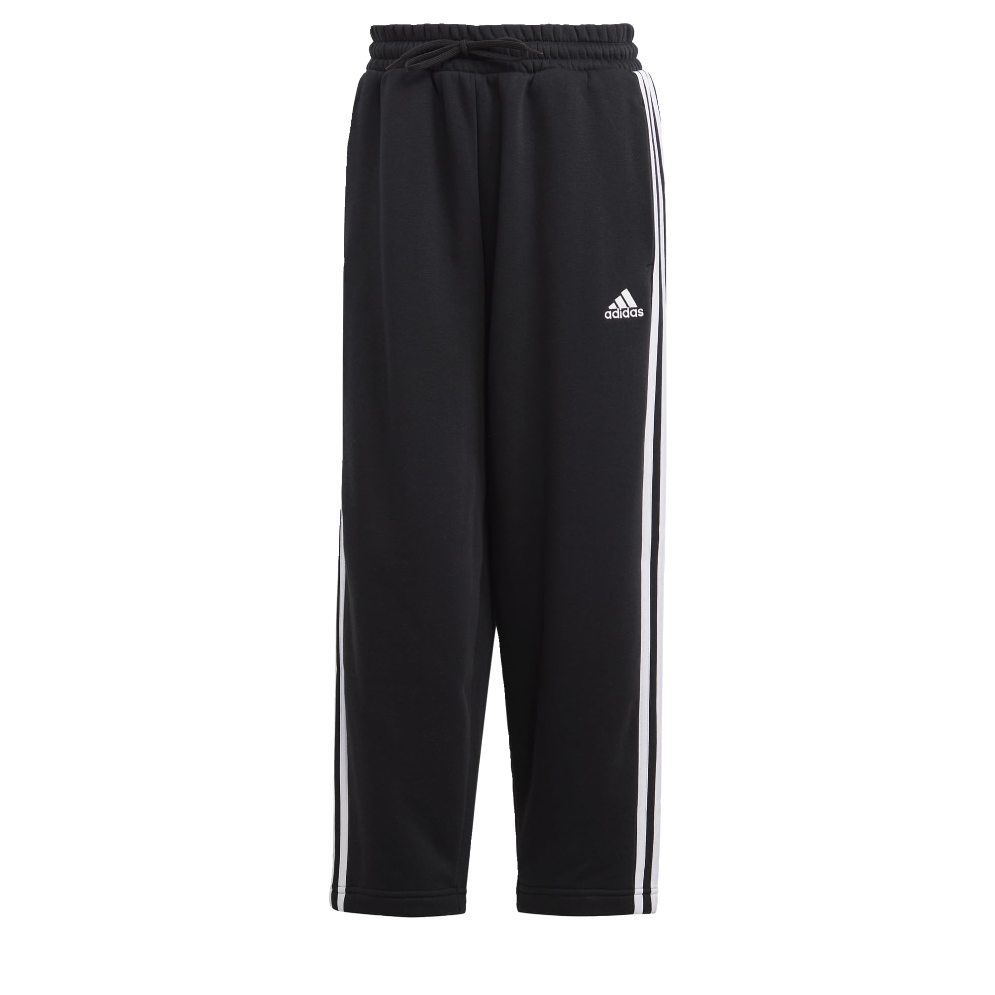 adidas Women's Essentials 3-Stripes Open HEM Fleece Pants