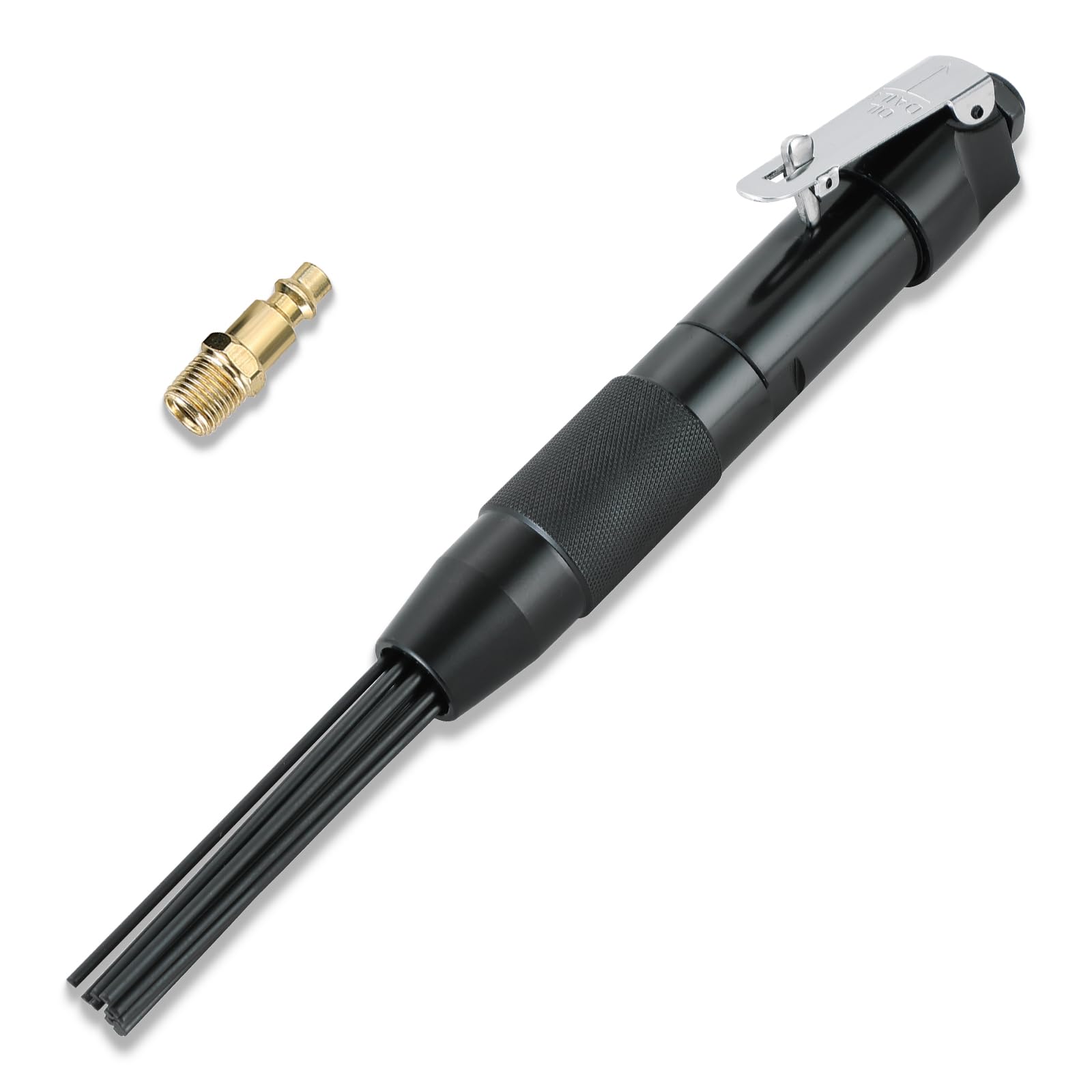 FLKQC Compact Air Needle Scaler, 1/4" Air Powered Rust Paint Weld Remover | Air 