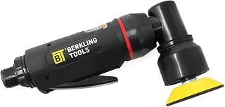 Berkling BT 5201 2in Mini Air Random Orbital Sander & Polisher | 16,000 RPM Random Orbital Motor, Whisper-Quiet Under 84dB, Low Vibration, Compact for Tight Spaces, 2in Pad Included
