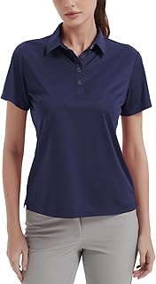 Womens Polo Shirts UPF 50+ Quick Dry Short Sleeve Collared Golf Shirt
