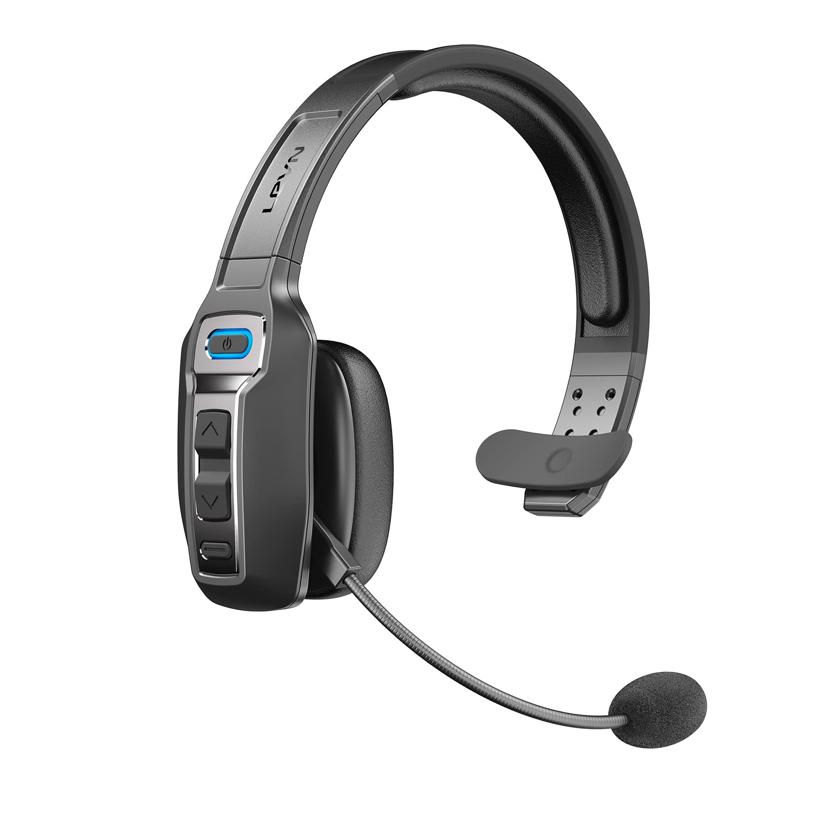 LEVN Bluetooth Headset with Microphone, Trucker Bluetooth Headset with AI Noise 