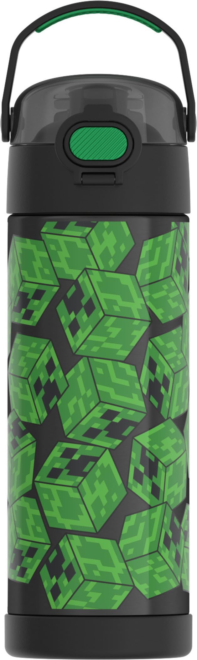 THERMOS FUNTAINER Water Bottle with Spout, 16oz, Minecraft, Style may vary | Kid