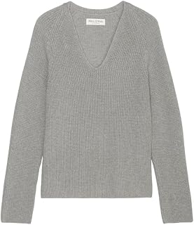 Marc OPolo Women's Organic Cotton Knitted Pullover with V Neck