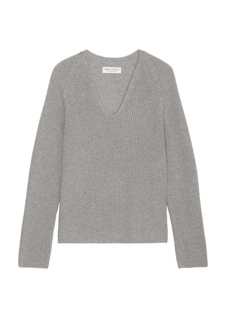 Marc OPolo Women's Organic Cotton Knitted Pullover with V Neck