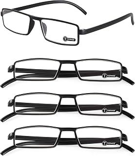 TERAISE Upgrade Blue Light Blocking Reading Glasses 4 Pack Compact Lightweight Reading Glasses Computer/Cell Phone Eyeglasses Stress Relief