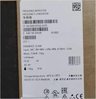 6SL3220-2YE22-0UF0 New and Sealed in Box 6SL32202YE220UF0 1 Year Warranty