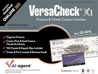 VersaCheck X1 Platinum 2026 (Download) + VersaCheck ONLINE Platinum 1yr Sub Bundle [PC Download]