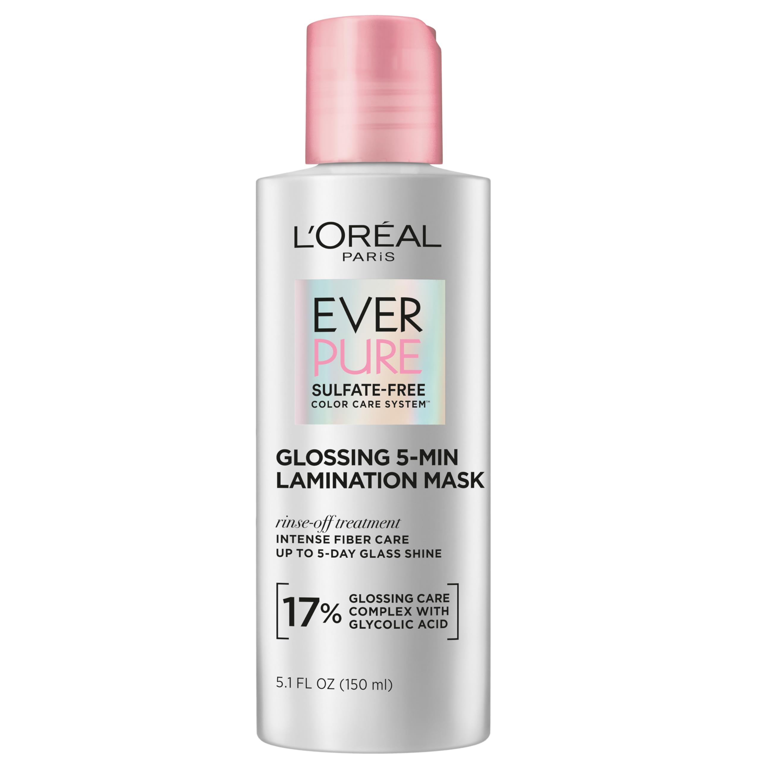 L'Oreal Paris Sulfate Free Glossing Lamination Hair Mask, 5.1 Fl Oz | 5-Min