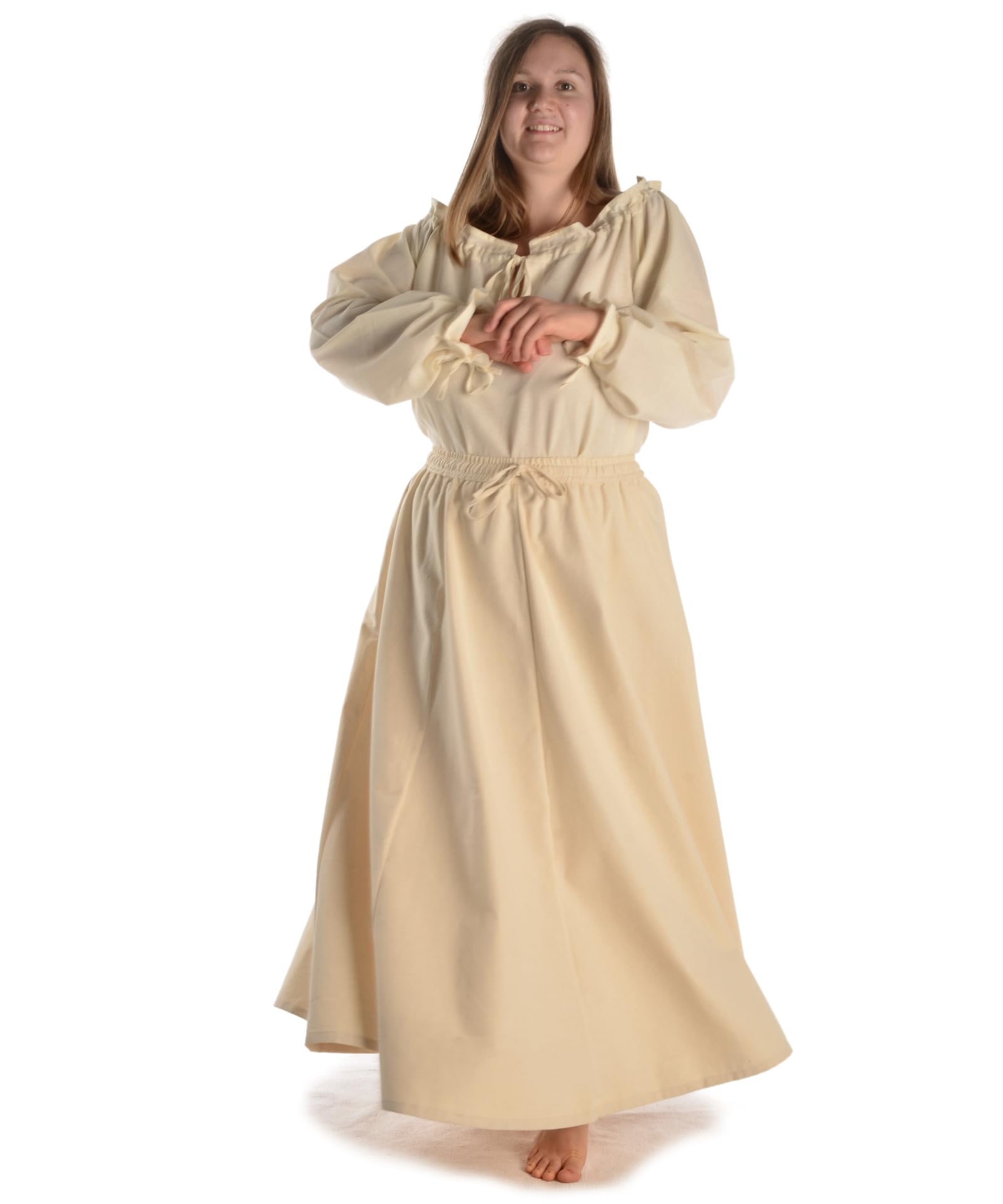 Duzabel Medieval Skirt Pure Cotton Red, Black, Beige, Brown S/M, L/XL, XXL/XXXL