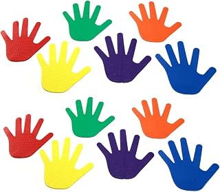 GSi Non-Slip Floor Spot Markers for Sports, Therapy & Classroom | Bright Colors, High-Grip TPR Rubber, ASTM Toy Safety Tested, Balance & Movement, Storage Bag Included
