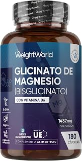 Magnesium Glycinate 1432mg with Vitamin B6-180 Vegan Capsules | 3 Months Supply - Provides 200mg of Pure Magnesium, Non-GMO or Magnesium Stearate