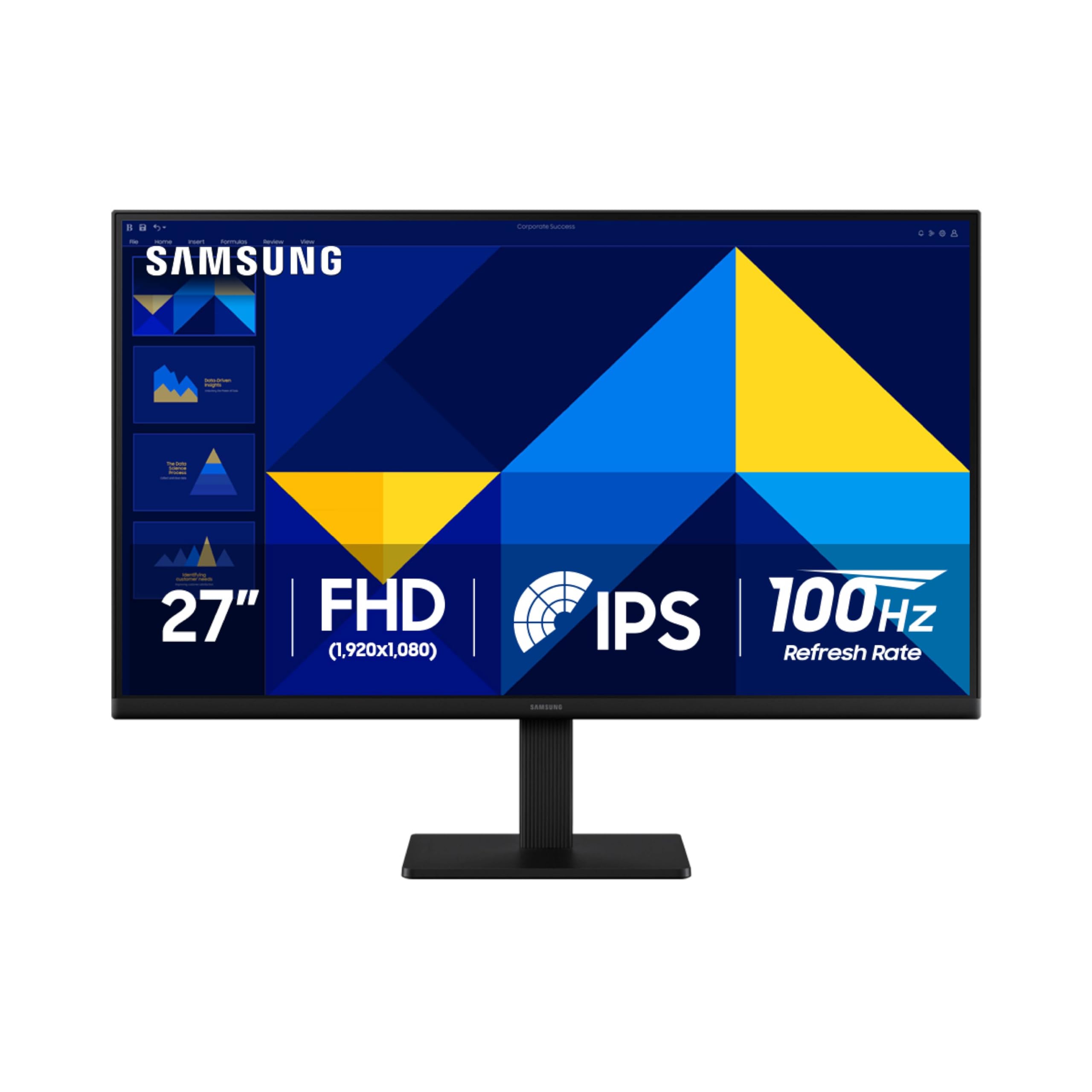 Samsung 27" (S30GD) Essential Monitor with IPS Panel | 100Hz Refresh Rate, Tilt 