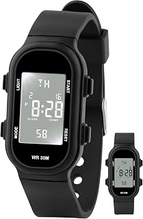 Juboos Kids Watch Digital Waterproof Wristwatch for Boys Girls Age 7-16 | Sport Outdoor with Night Light , Alarm Clock, Stopwatch