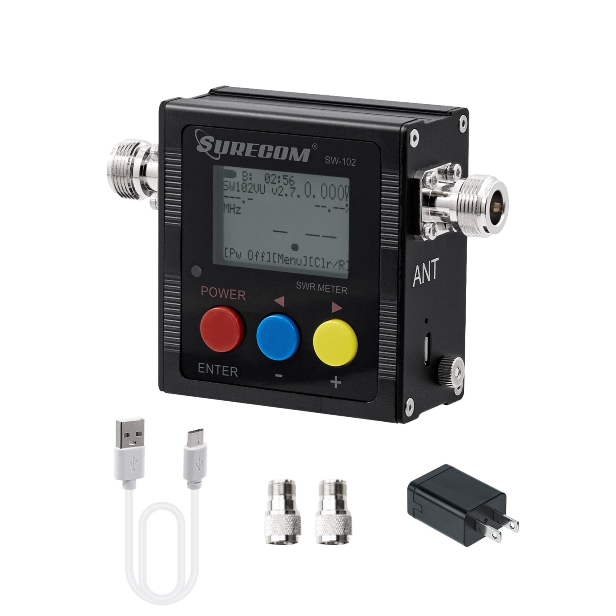 Mcbazel Surecom SW-102 Digital VHF/UHF 125-525Mhz Antenna Power & SWR Meter
