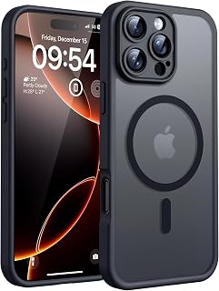 TOCOL iPhone 16 Pro Max Case, Compatible with MagSafe, Black