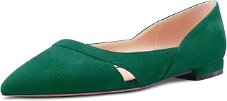 Castamere Women's Low Heel Pointed Toe Slip-on Pumps Wedding Classic 1cm Heels
