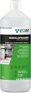 EQM - ECO-212 - Descaler for Coffee Makers - 1L - 100% Natural Origin - Compatible with All Coffee Machines - Removes Lime Embedded in Household Appliances