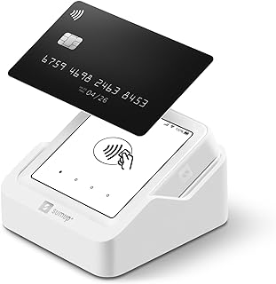 SumUp Solo Credit Card Payment Card Reader with Charging Station by SumUp. Full touch-screen interface with free SIM card with unlimited mobile data