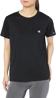 Champion(チャンピオン) Tシャツ 半袖 丸首半袖シャツ 丸首 UVカット 吸水速乾 ワンポイントロゴ ショートスリーブドライTシャツ CWSTS301レディース