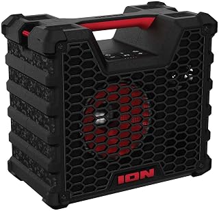 Ion Audio Tailgater Tough - Rugged Portable All-Weather Wireless Bluetooth Speaker, IPX5 Water-Resistant, Outdoor Weather-Resistant Speaker, 65W (Renewed)