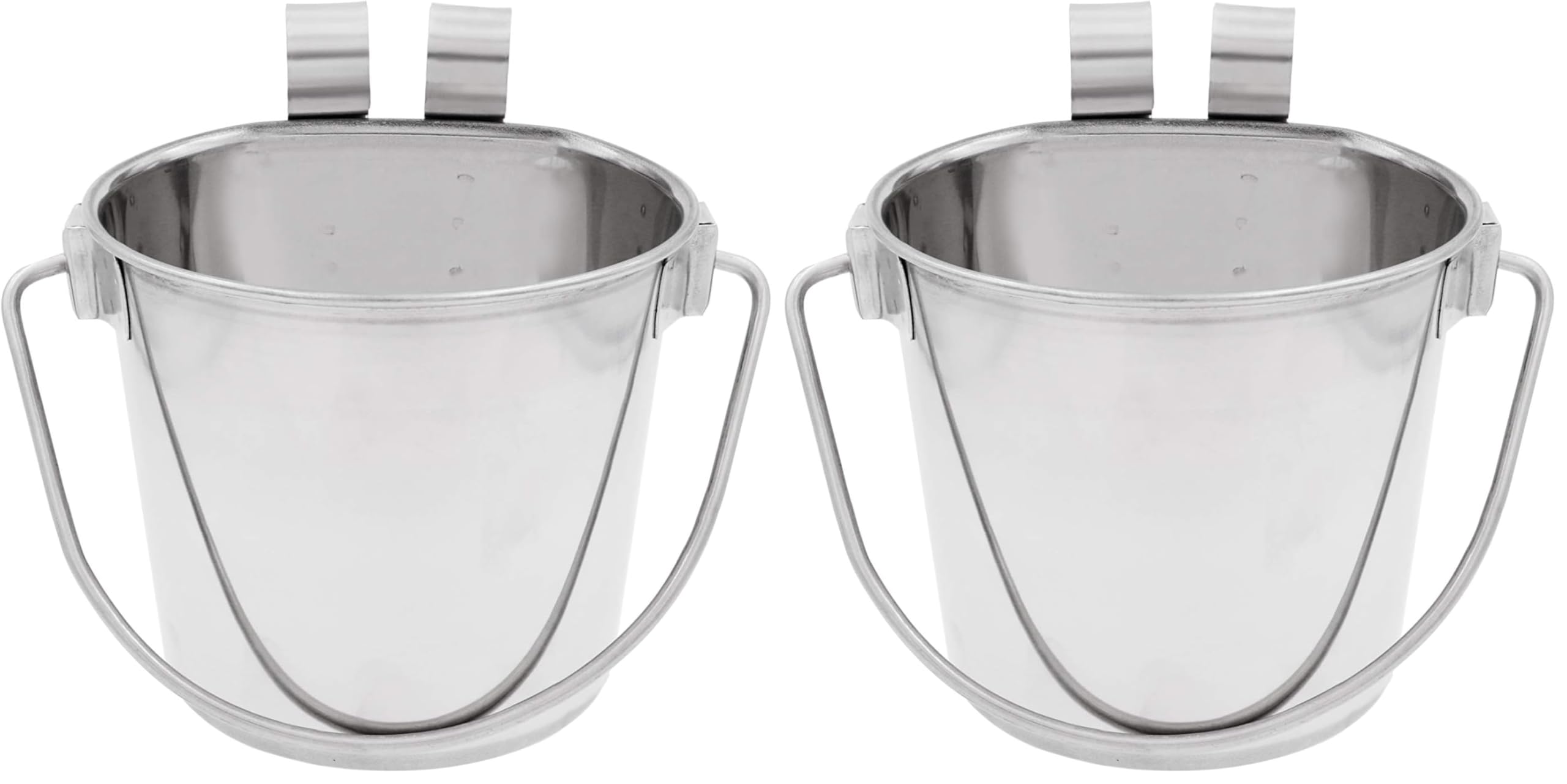 Fuzzy Puppy Pet Products FSP-1 Heavy Duty Flat Sided Pail with Hook, 1-Quart (Pa