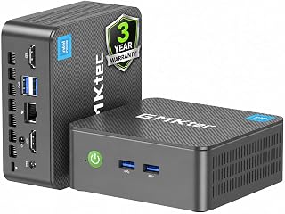 GMKtec G3S Mini PC Computers Intel N95 Processor (Turbo 3.4GHz) | 8GB DDR4 256GB SSD Desktop Computer 4K Dual HDMI Display/3x USB3.2/WiFi 5 BT5.0/RJ45 Ethernet