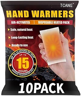 Hand Warmers - Up to 15 Hours of Heat - 10/50/100/200 Pack Super Long Lasting Air Activated Disposable Warmers, All Natural & Portable for Body, Hands & Toes - Odorless Hot Warmer Heater