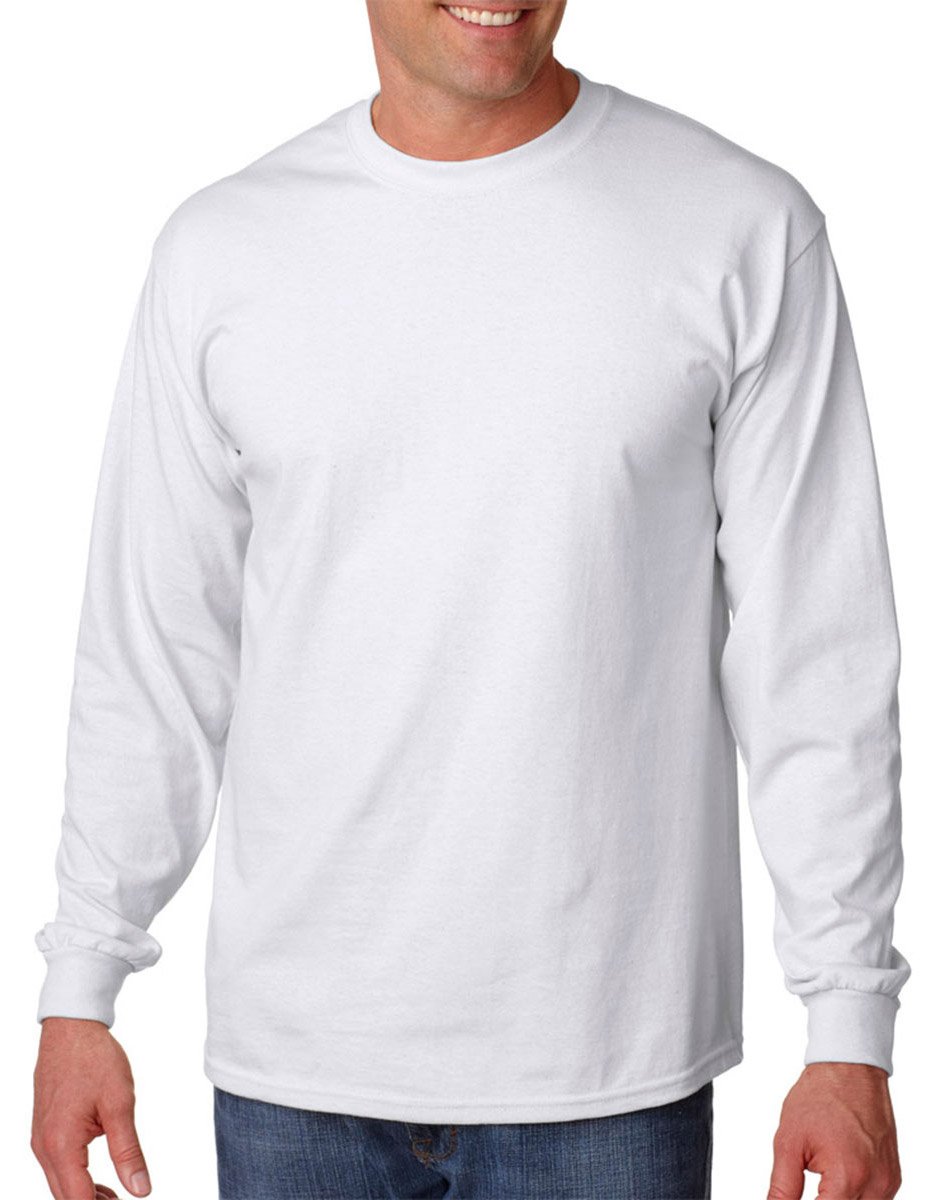 Gildan - Men's Double-needle Jersey Top with Bottom Hem