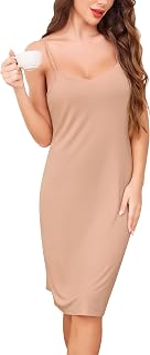 Vlazom Women's Interior Combination, Short Dresses, Petticoat for Summer Dresses with Adjustable Straps S-XXL