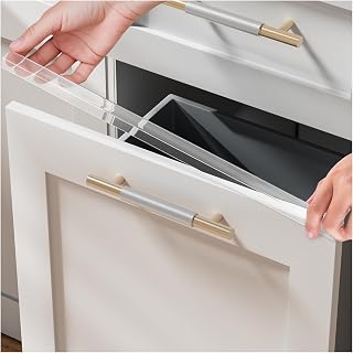 2 Pack 18" Cabinet Door Protector Edge Guard for Kitchen Cabinet &amp; Drawer | Clear PVC Edge Guard with 3/4" Thickness and 0.65" Height, Slip-On Plastic Edge Guard to Protect Sink &amp; Trash Drawer