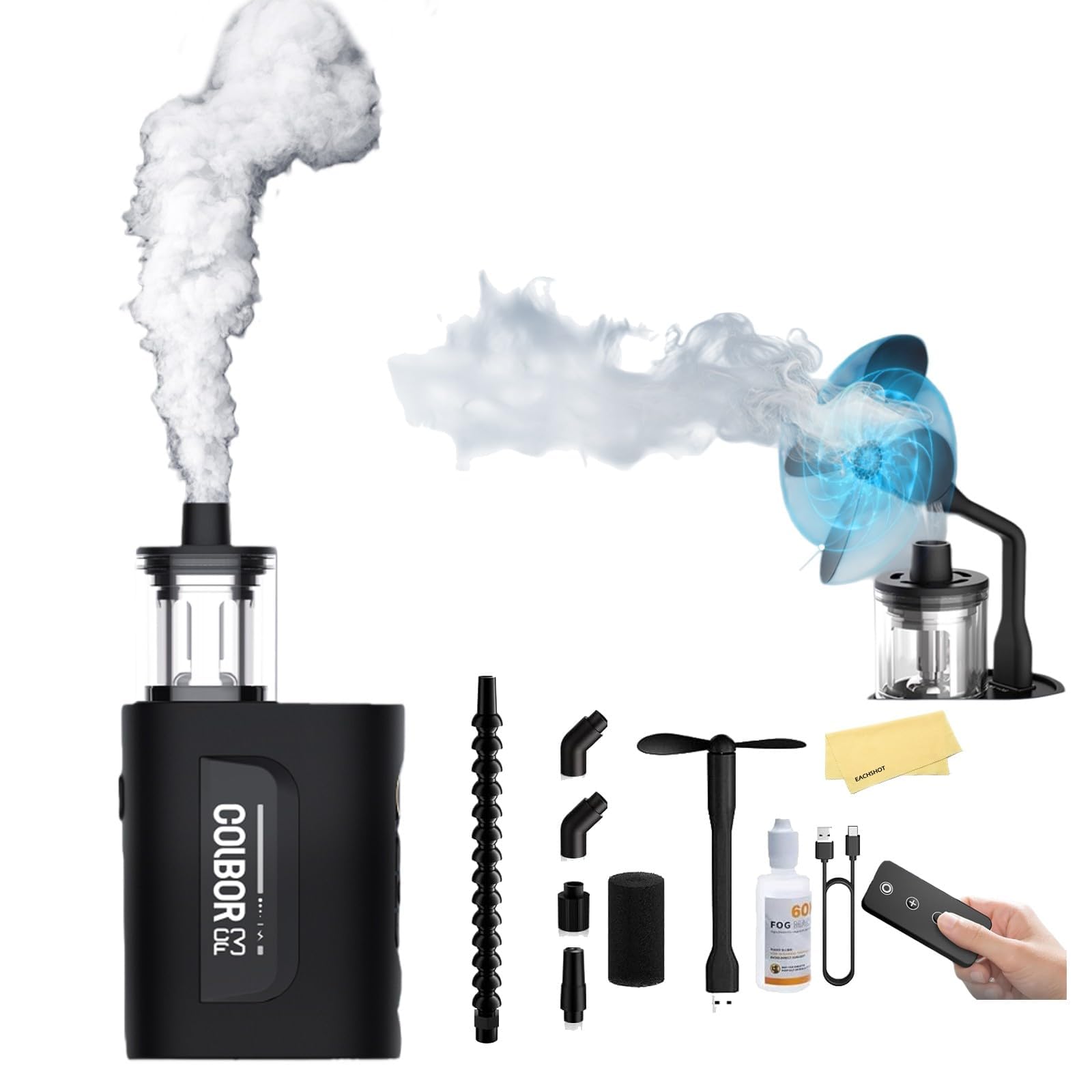 COLBOR CF3 V2 Fog Machine 30W Portable Fog Machine Mini Fogger (2026) | with 60°