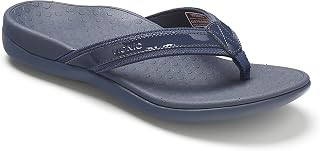 Vionic Women's Tide II Toe Post Sandal - Ladies Flip Flop Hidden Orthotic Arch Support