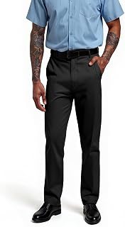 COOFANDY Men's Chino Trousers Casual Plain Leisure Cotton Flat Front