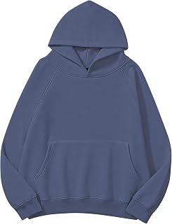 Lauweion Women's Long Sleeve Fleece Hoodie with Kangaroo Pocket