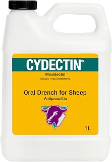 Cydectin (Moxidectin) Oral Drench for Sheep | Ready-to-use Solution Controls 13 Parasite Species | 1L Dewormer