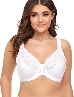 Ayigedu Womens Super Plus Size Full Coverage Bra Non-Padded Underwire Minimizer Bra