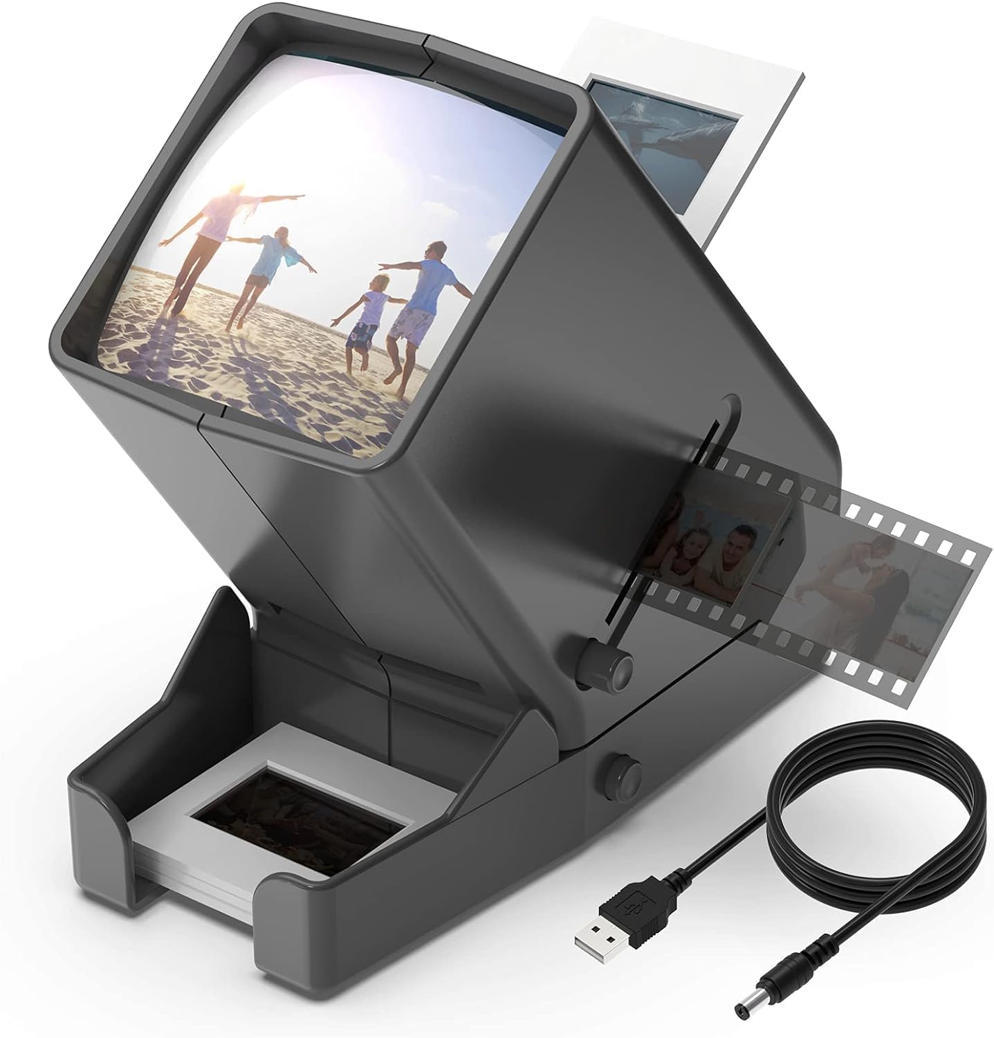 DIGITNOW!35mm Slide and Film Viewer, 3X Magnification LED Lighted Illuminated Vi