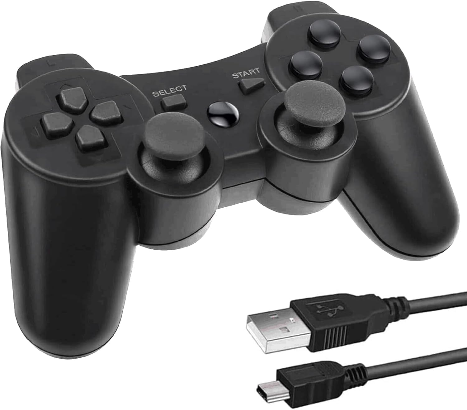 PS3 Controller Compatible with PlayStation 3 Rechargable Remote Control Gamepad 