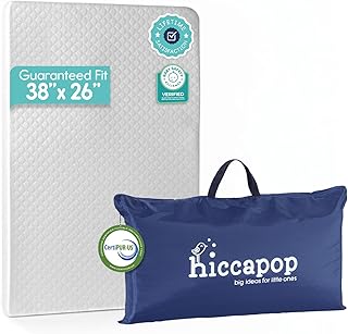 Hiccapop Playard Mattress Pad, Pack and Play Mattress with Carry Bag, 1.25"